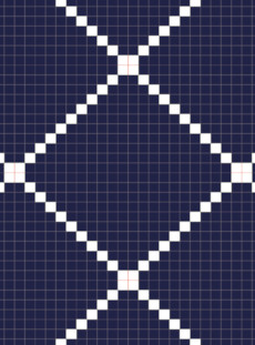 6290 Tiles 05 Navy/White
